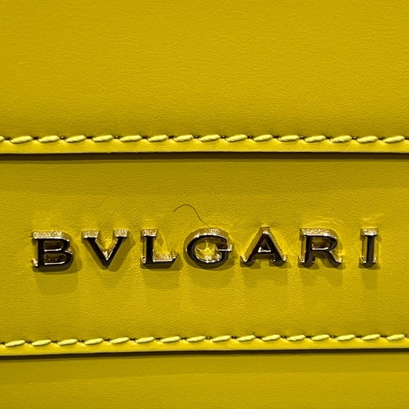 Bulgari Yellow Leather Shoulder Bag with Serpent Head Clasp - Picture 15 of 16